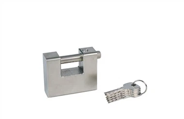 Nagy teherbírású négyszögletes vas lakat